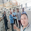 Non asphalt waterproof coiled material production line