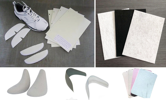 Shoe material application